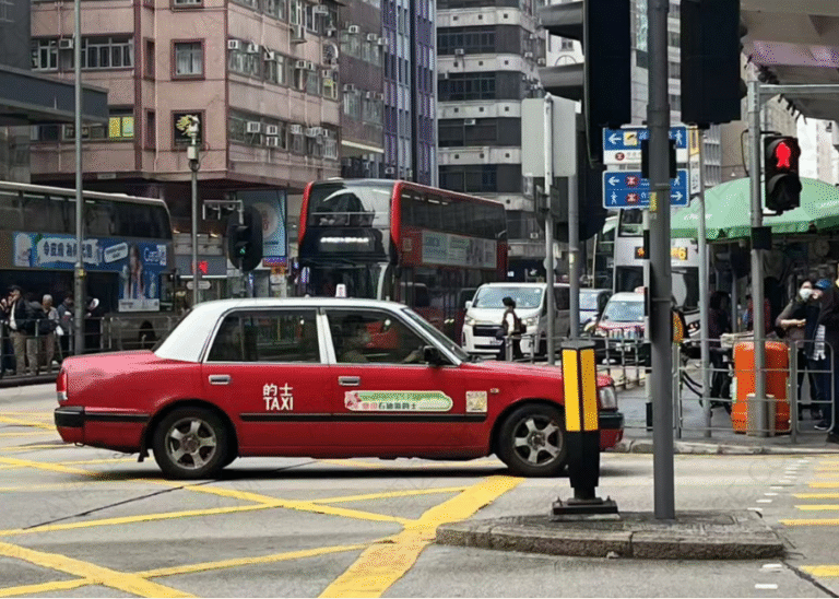 香港尖沙咀搭出租车