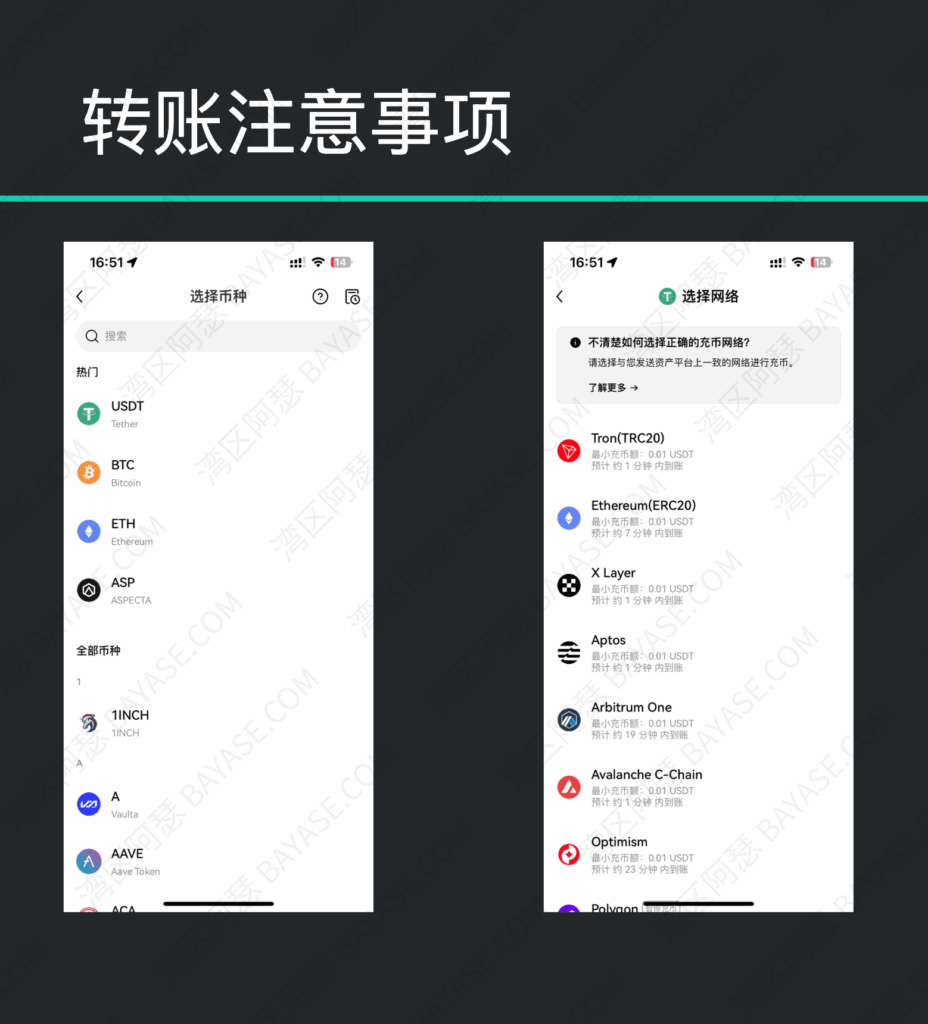 欧易钱包转账注意事项