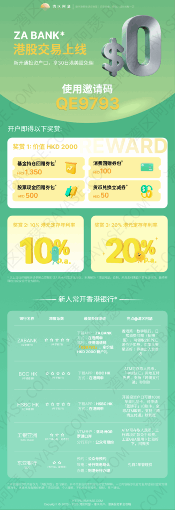 众安银行新户礼，香港银行开户推荐，香港银行怎么开户？