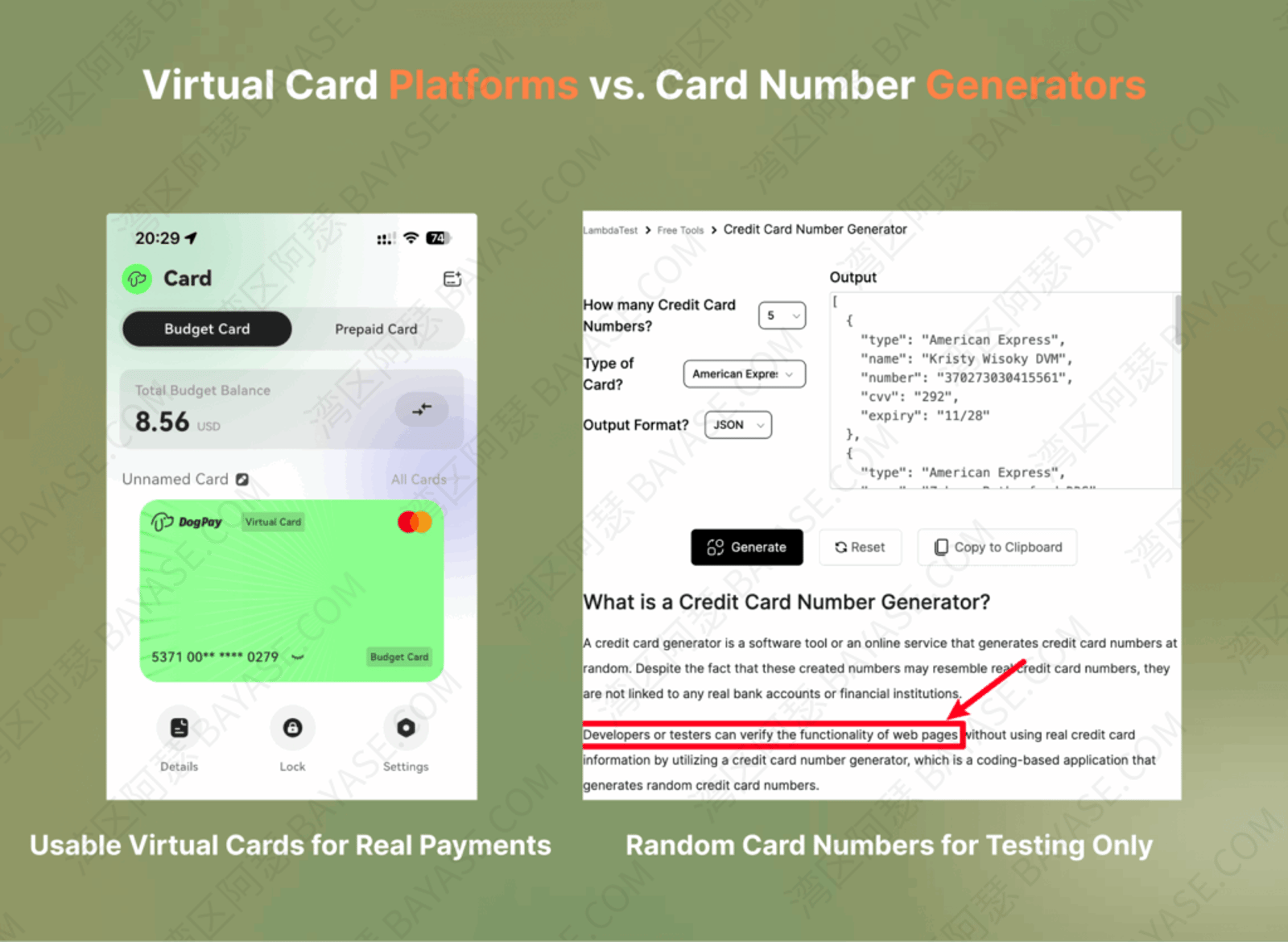 What’s the difference between virtual card platforms and card number generators? Can they be used for overseas credit card subscriptions? The Best Virtual Card For you in 2026