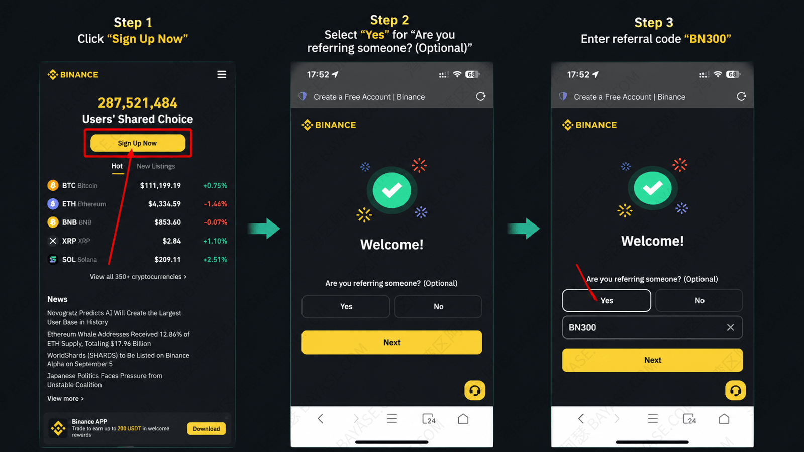 Binance referral code WEB3HUB – enjoy 20% commission discount